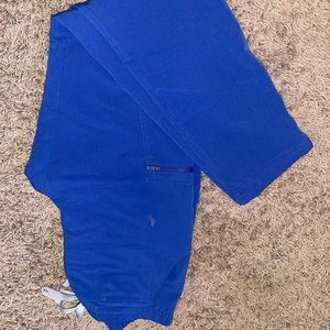 Royal blue figs scrub pants